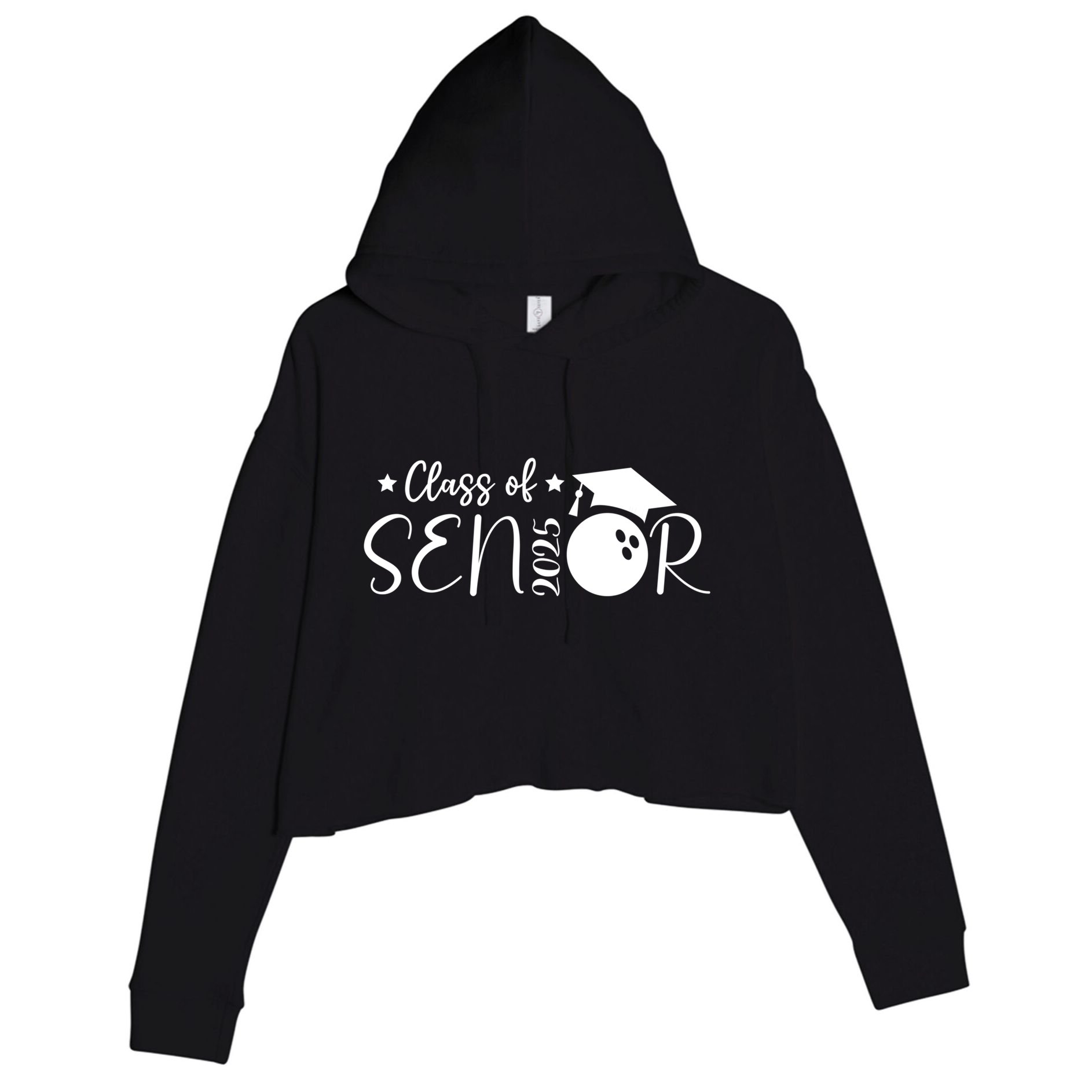 Player Class Of 2025 Graduation Seniors Gift Crop Fleece Hoodie