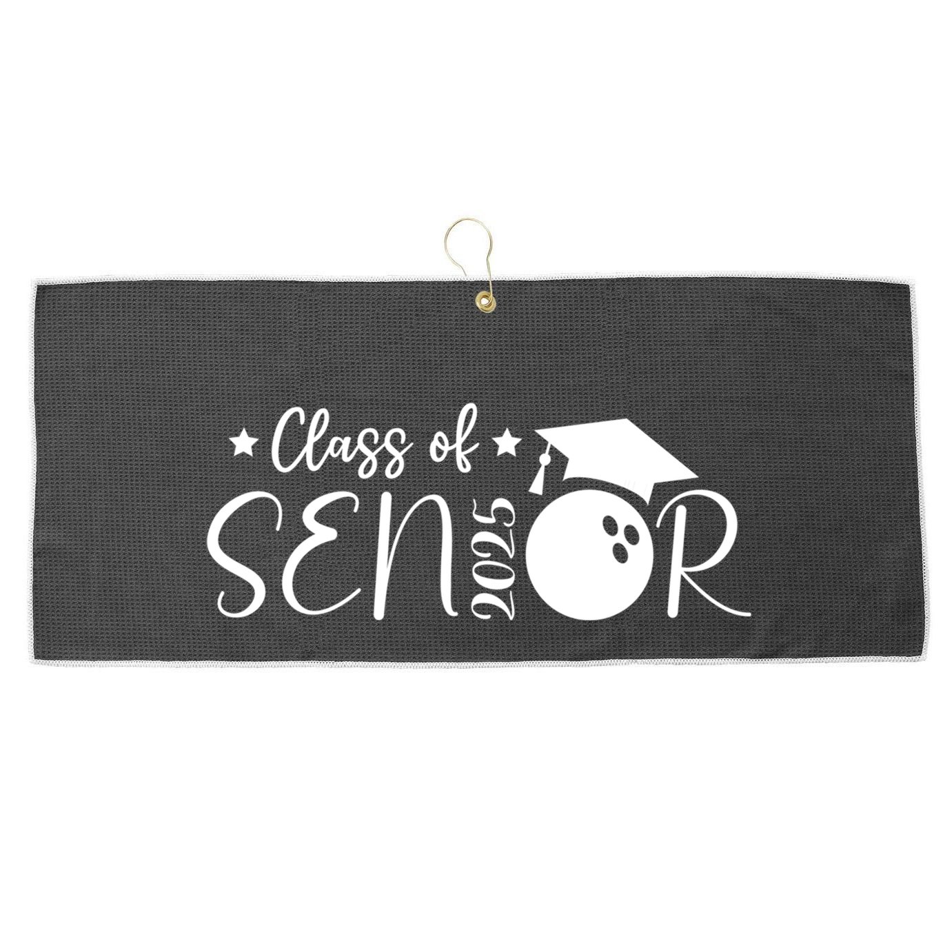 Player Class Of 2025 Graduation Seniors Gift Large Microfiber Waffle Golf Towel