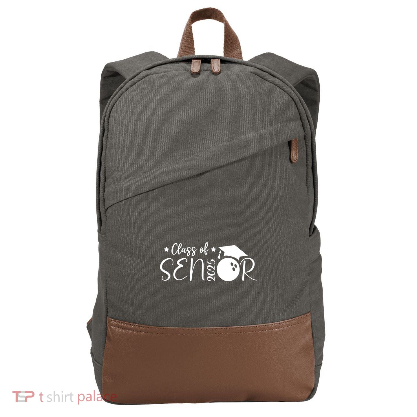 Player Class Of 2025 Graduation Seniors Gift Cotton Canvas Backpack