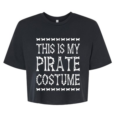 Pirate Costume Outfit Boy Girl Halloween Pirate Bella+Canvas Jersey Crop Tee