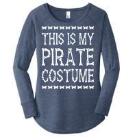 Pirate Costume Outfit Boy Girl Halloween Pirate Women's Perfect Tri Tunic Long Sleeve Shirt