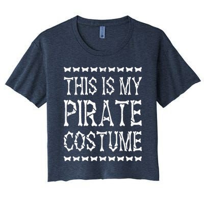 Pirate Costume Outfit Boy Girl Halloween Pirate Women's Crop Top Tee