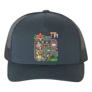 Play Cars On DadS Back Funny FatherS Day Race Track Yupoong Adult 5-Panel Trucker Hat