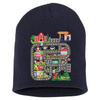 Play Cars On DadS Back Funny FatherS Day Race Track Short Acrylic Beanie