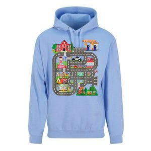 Play Cars On DadS Back Funny FatherS Day Race Track Unisex Surf Hoodie