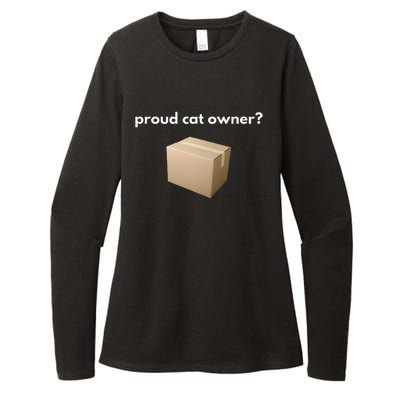 Proud Cat Owner Schrodingers Cat Funny Womens CVC Long Sleeve Shirt