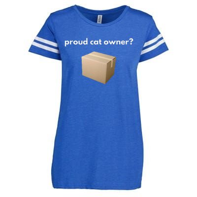 Proud Cat Owner Schrodingers Cat Funny Enza Ladies Jersey Football T-Shirt