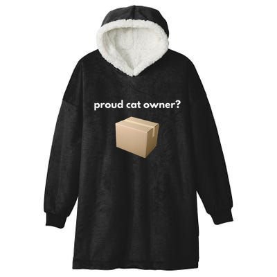 Proud Cat Owner Schrodingers Cat Funny Hooded Wearable Blanket