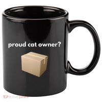 Proud Cat Owner Schrodingers Cat Funny 11oz C Handle Ceramic Mug