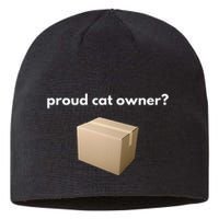 Proud Cat Owner Schrodingers Cat Funny Sustainable Beanie