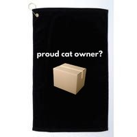Proud Cat Owner Schrodingers Cat Funny Golf Towel