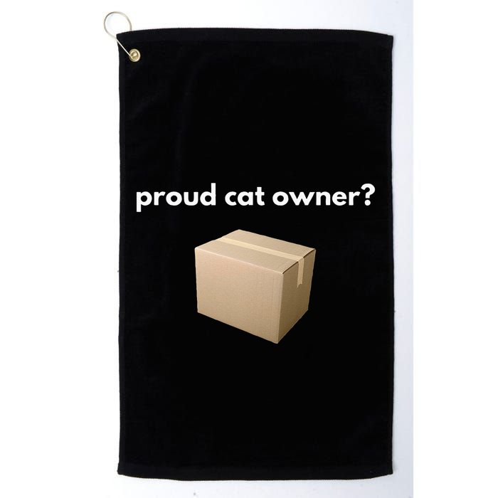 Proud Cat Owner Schrodingers Cat Funny Golf Towel