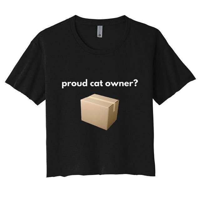 Proud Cat Owner Schrodingers Cat Funny Crop Top