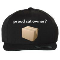 Proud Cat Owner Schrodingers Cat Funny Wool Snapback Cap