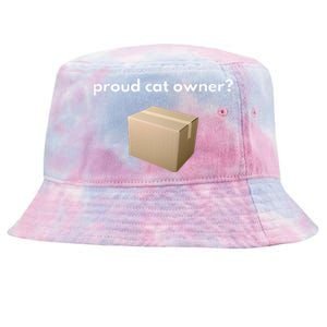 Proud Cat Owner Schrodingers Cat Funny Tie-Dyed Bucket Hat