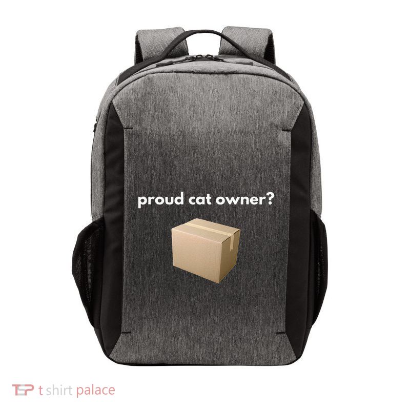 Proud Cat Owner Schrodingers Cat Funny Vector Backpack