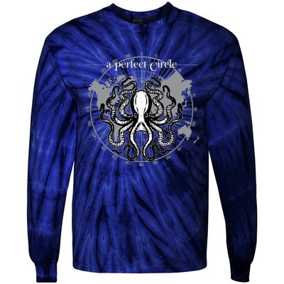 Perfect Circle Octopus Funny Gift Cute Gift Tie-Dye Long Sleeve Shirt