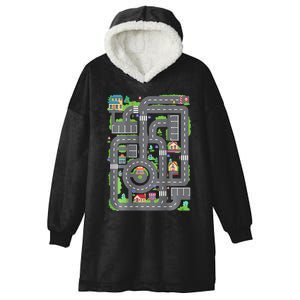 Play Cars On DadS Back Hooded Wearable Blanket