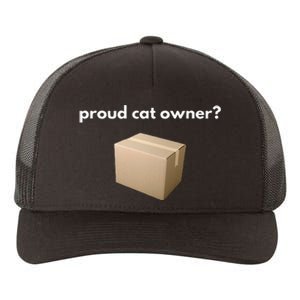 proud cat owner schrodingers cat funny Yupoong Adult 5-Panel Trucker Hat