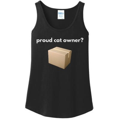 proud cat owner schrodingers cat funny Ladies Essential Tank