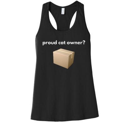 proud cat owner schrodingers cat funny Women's Racerback Tank