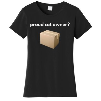 proud cat owner schrodingers cat funny Women's T-Shirt