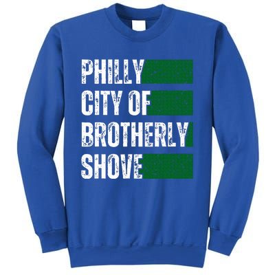 Philly City Of Brotherly Shove American Football Quarterback Sweatshirt