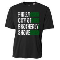 Philly City Of Brotherly Shove American Football Quarterback Cooling Performance Crew T-Shirt