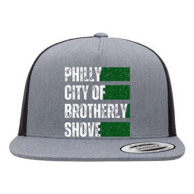 Philly City Of Brotherly Shove American Football Quarterback Flat Bill Trucker Hat