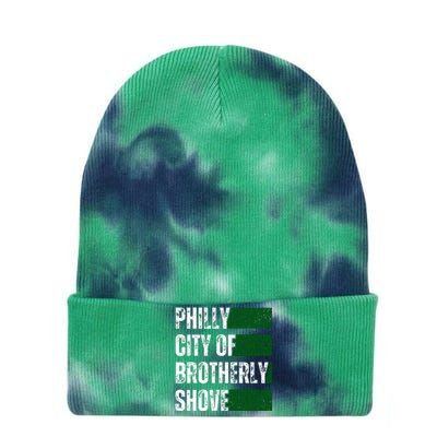 Philly City Of Brotherly Shove American Football Quarterback Tie Dye 12in Knit Beanie