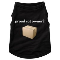 Proud Cat Owner Schrodingers Cat Funny Doggie Tank