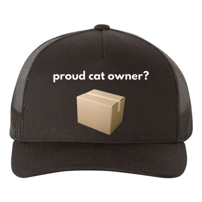 Proud Cat Owner Schrodingers Cat Funny Yupoong Adult 5-Panel Trucker Hat