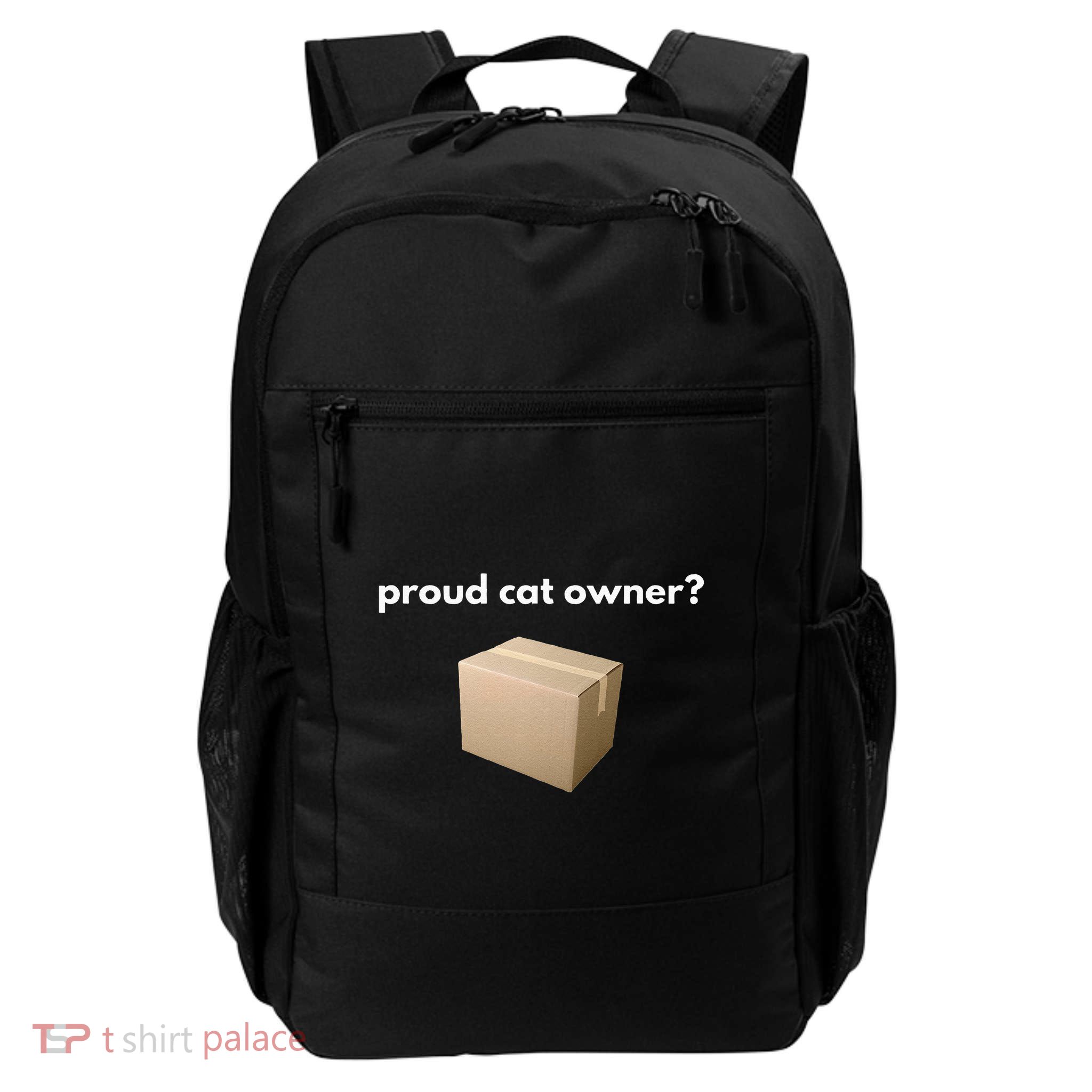Proud Cat Owner Schrodingers Cat Funny Backpack