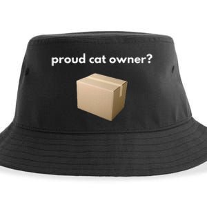 Proud Cat Owner Schrodingers Cat Funny Sustainable Bucket Hat