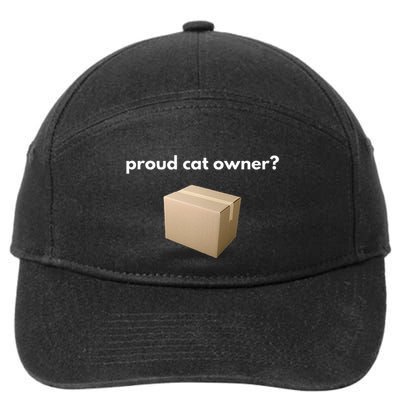 Proud Cat Owner Schrodingers Cat Funny 7-Panel Snapback Hat