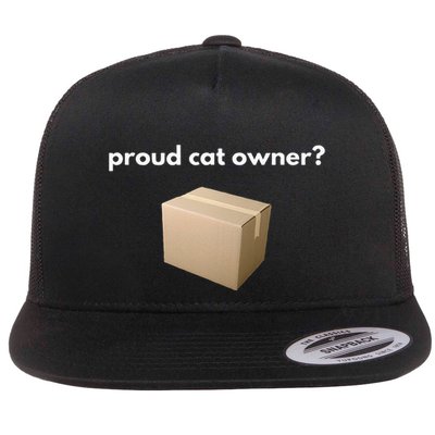 Proud Cat Owner Schrodingers Cat Funny Flatbill Hat