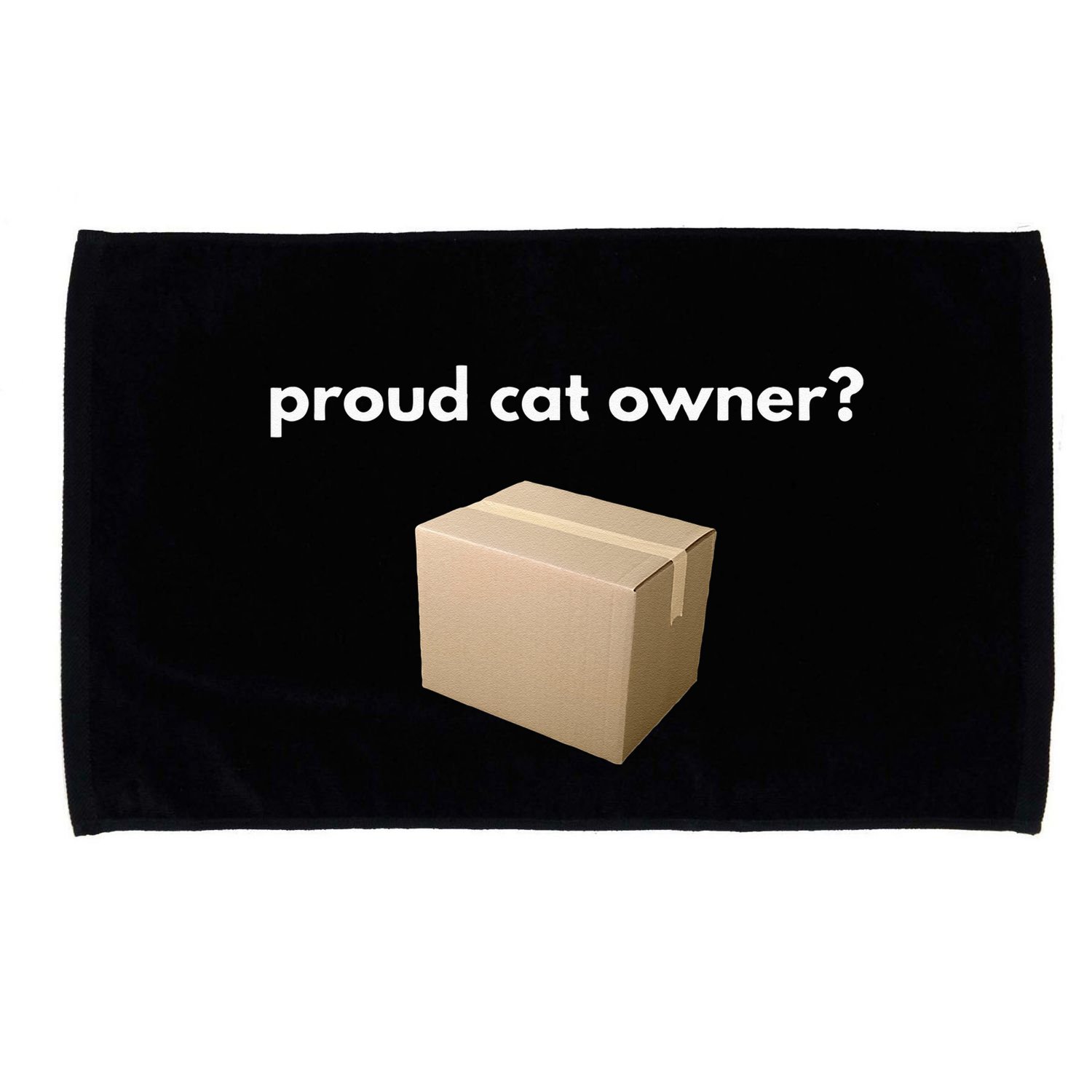 Proud Cat Owner Schrodingers Cat Funny Microfiber Hand Towel