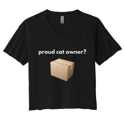 Proud Cat Owner Schrodingers Cat Funny Crop Top