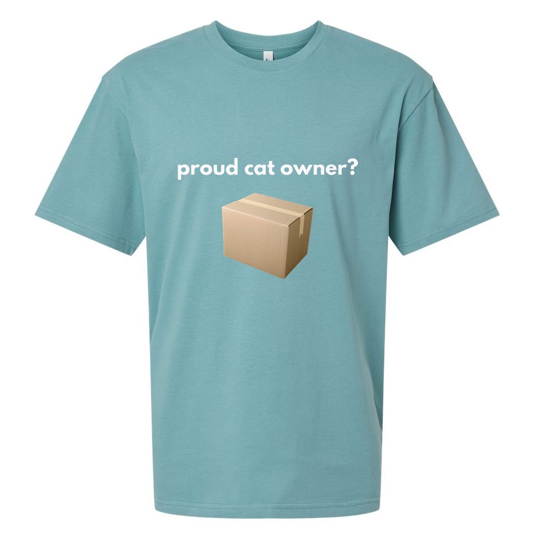 Proud Cat Owner Schrodingers Cat Funny Sueded Cloud Jersey T-Shirt