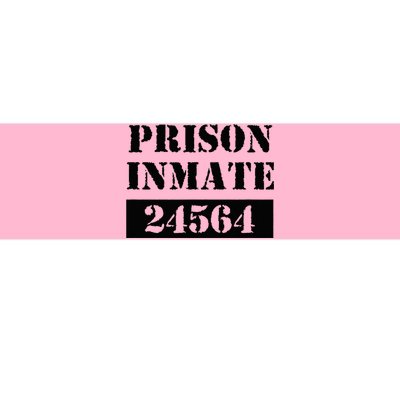 Prisoner Costume Orange Prison Uniform Halloween Jail Inmate Bumper Sticker