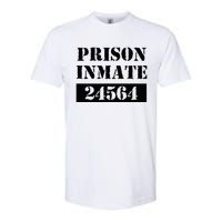 Prisoner Costume Orange Prison Uniform Halloween Jail Inmate Softstyle CVC T-Shirt