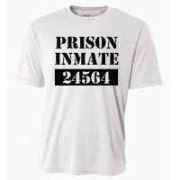 Prisoner Costume Orange Prison Uniform Halloween Jail Inmate Cooling Performance Crew T-Shirt