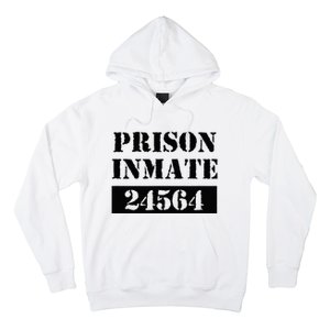 Prisoner Costume Orange Prison Uniform Halloween Jail Inmate Hoodie