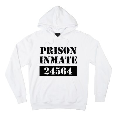 Prisoner Costume Orange Prison Uniform Halloween Jail Inmate Hoodie