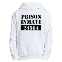 Prisoner Costume Orange Prison Uniform Halloween Jail Inmate Urban Pullover Hoodie