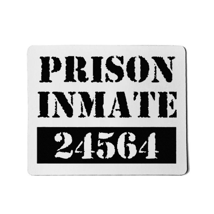 Prisoner Costume Orange Prison Uniform Halloween Jail Inmate Mousepad