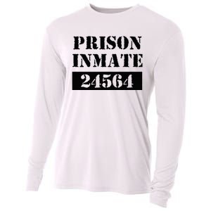 Prisoner Costume Orange Prison Uniform Halloween Jail Inmate Cooling Performance Long Sleeve Crew