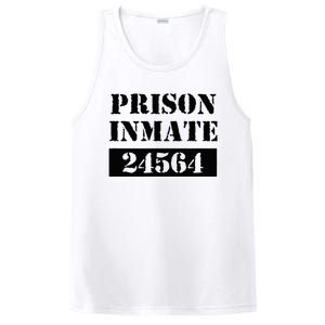 Prisoner Costume Orange Prison Uniform Halloween Jail Inmate PosiCharge Competitor Tank