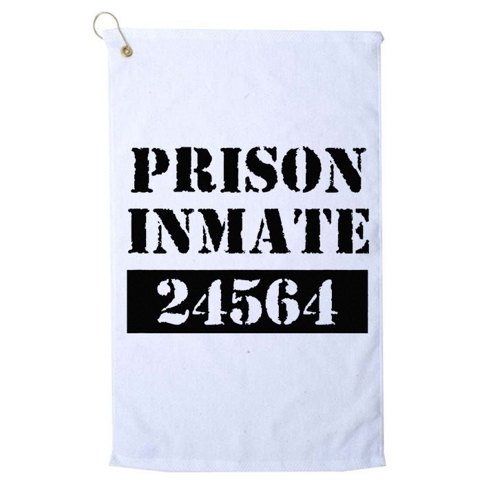 Prisoner Costume Orange Prison Uniform Halloween Jail Inmate Platinum Collection Golf Towel