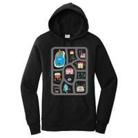 Play Cars On Dad's Back Mat Road Car Race Track Gift Women's Pullover Hoodie